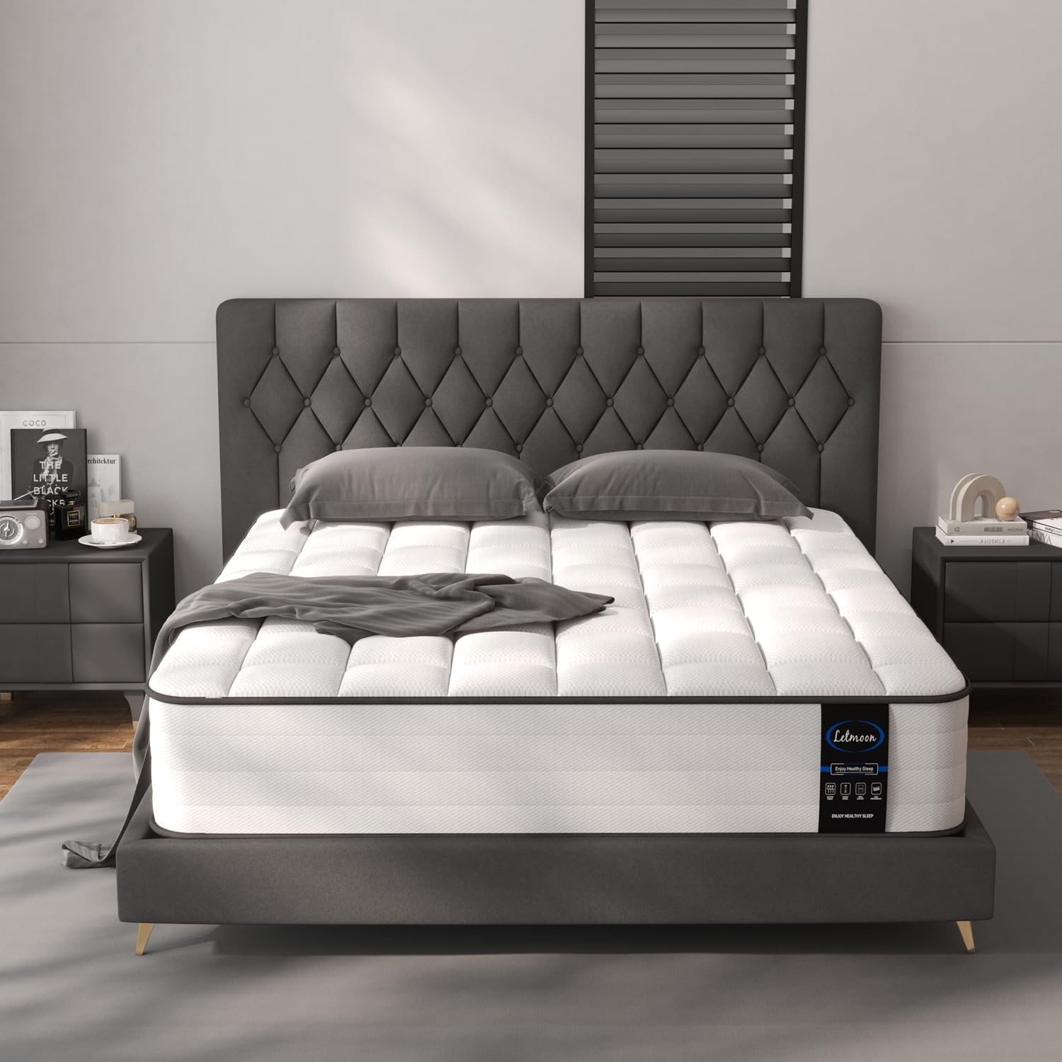 Amazon.co.jp: LETMOON マットレス シングル 極厚20CM ポケットコイル